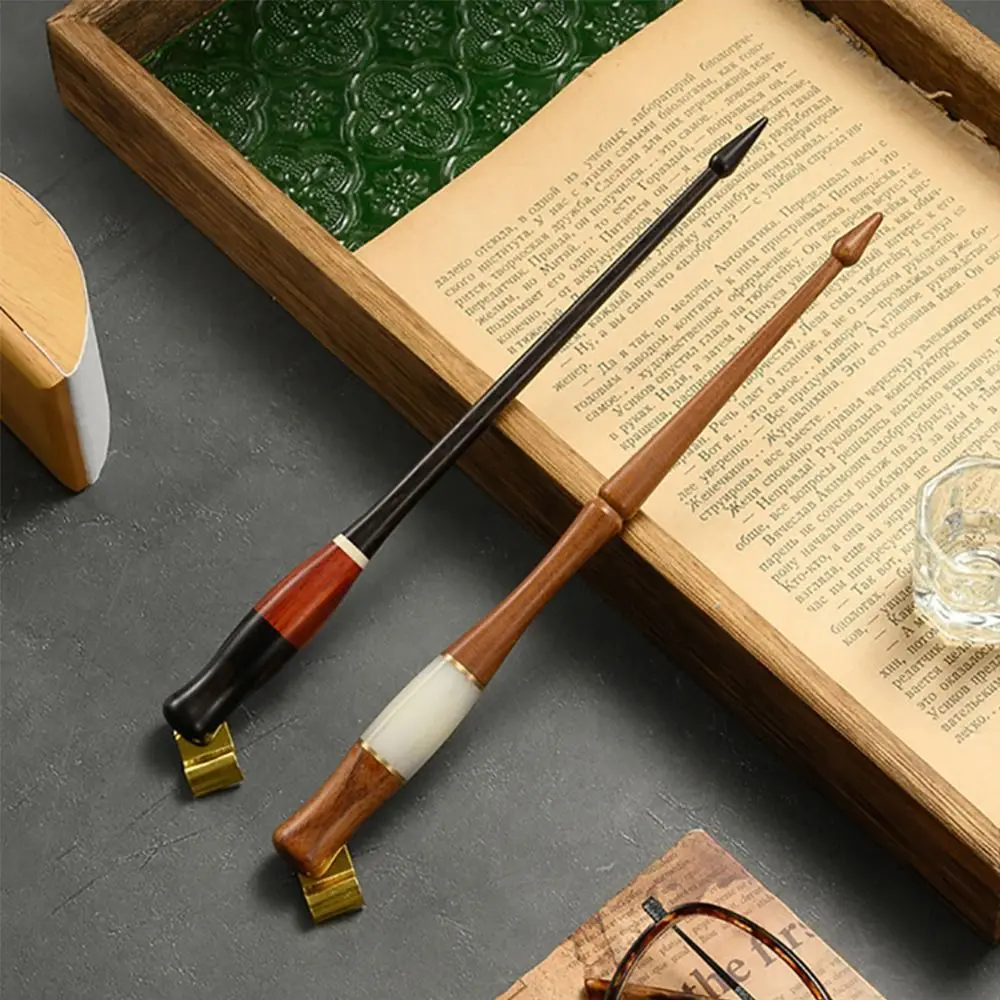 1pcs 고품질 나무 막대 딥펜 빈티지 딥펜 잉크 서예 펜 영어 펜 학생용