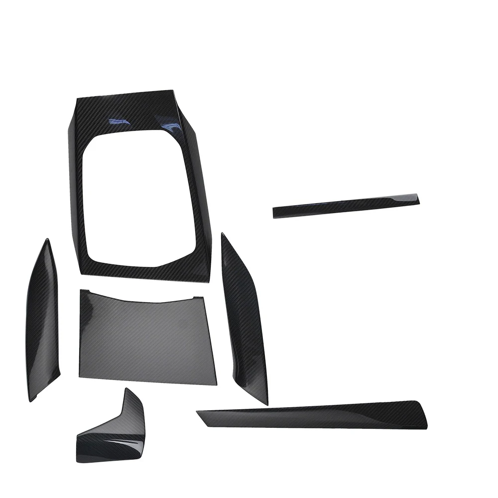 

LHD настоящие сухие внутренние отделки из углеродного волокна 7 шт. крышка приборной панели для новой 3 серии G20 2020up