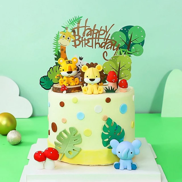 Pastel de jungla para baby shower