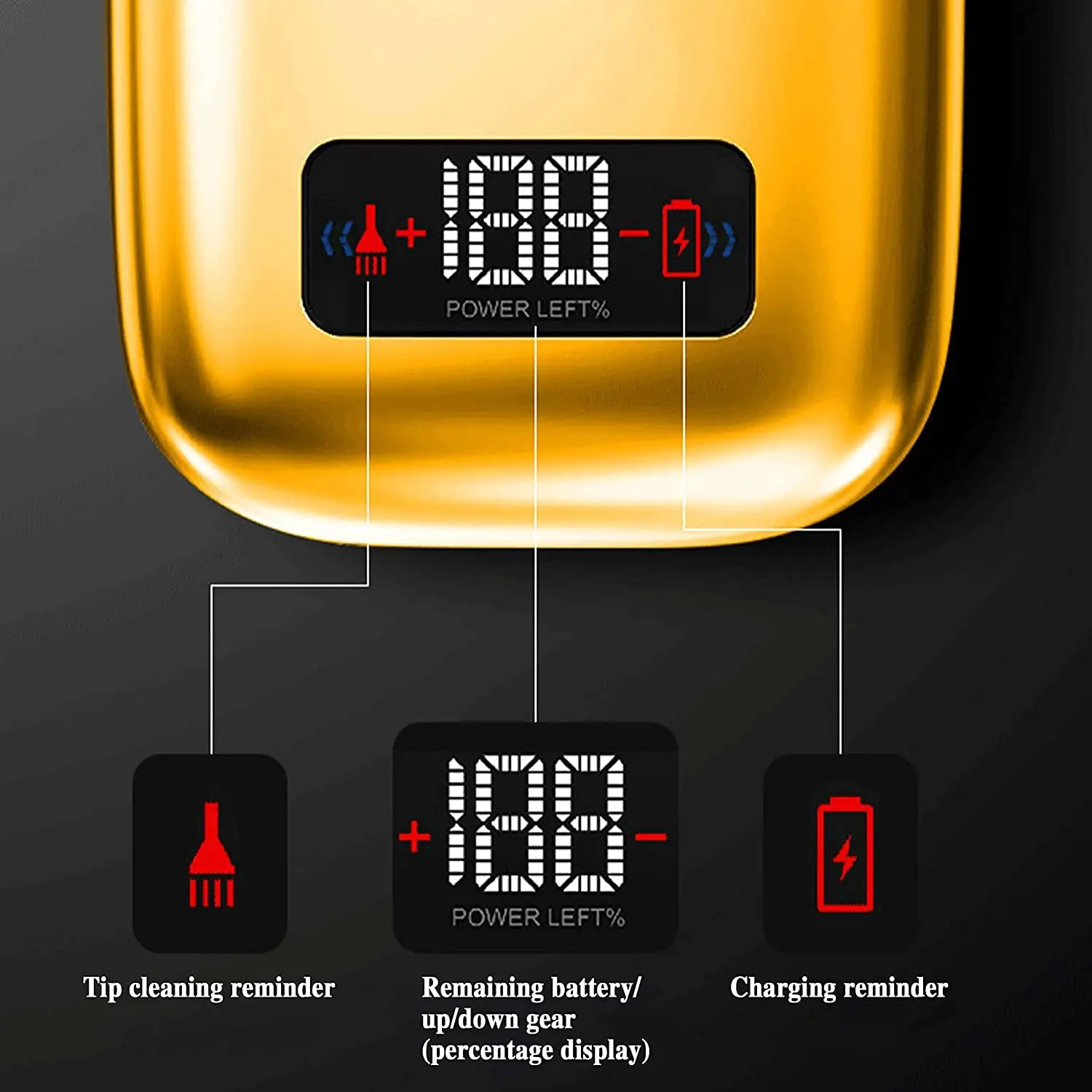 Kemei KM-TX3 metal recarregável barbeador elétrico trimmer profissional alternativo navalha para homens cabeça careca máquina de barbear