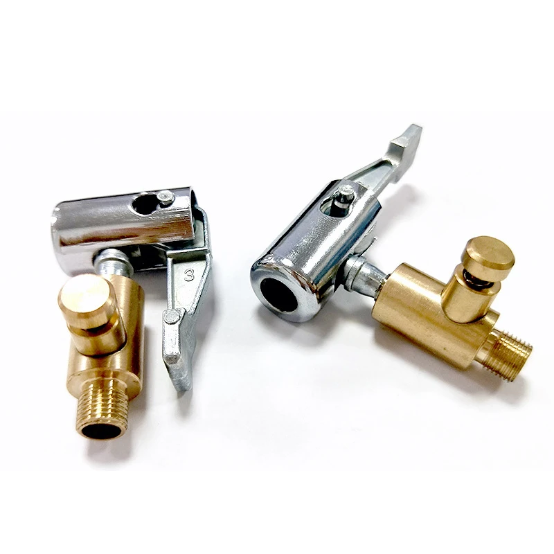 휴대용 타이어 노즐 클램프 공기 주입 펌프 커넥터, 자동차 타이어 에어 척 팽창기 압축기, 수축 밸브 어댑터, 1 개