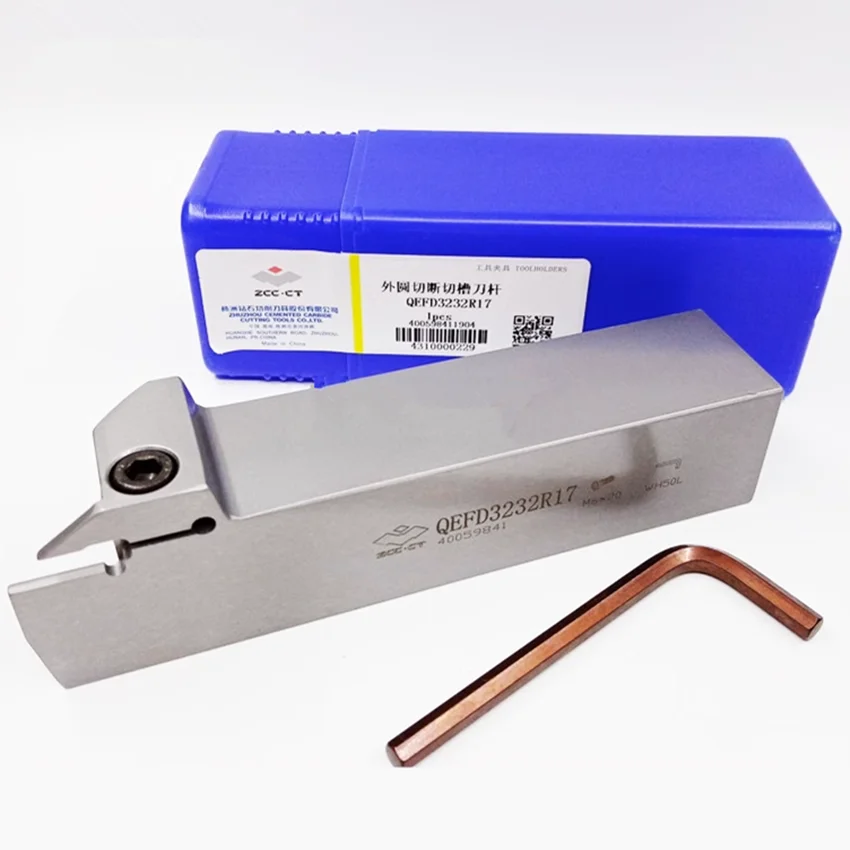 Qefd3232R17/Qefd3232L17 Zcc.Ct Cutting Grooving Tools External Turning Tool For 3.00Mm Inserts 1Pcs/Box