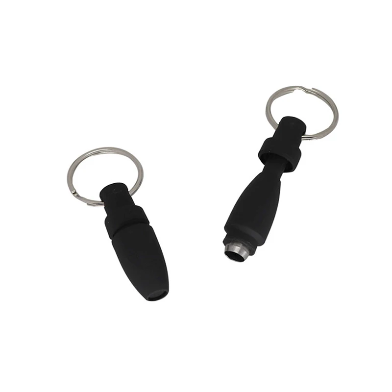 With Key Ring Clip Rubber Portable Cigar Puncher Accessories Blade Cigar Cutter Drill Hole Pocket knife