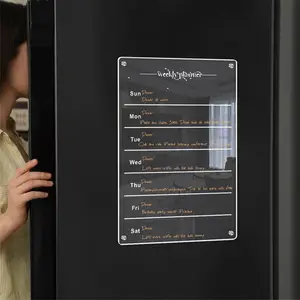 Nizirioo Calendrier Magnetique Frigo, Tableau Transparent Frigo