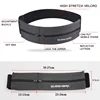 Queshark Reflective Elastic Waistband Sport Bag Double Zipper Pocket Running Gym Yoga Waist Belt Pack Phone Waist Wallet Bag 6