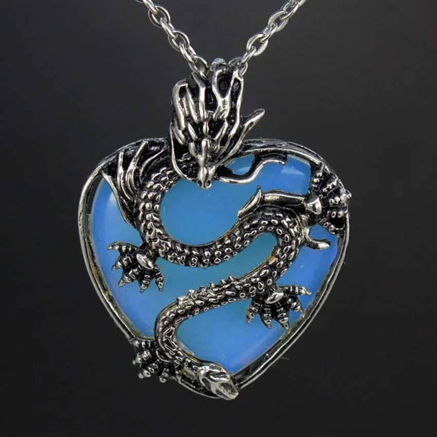Draak hanger ketting voor mannen vrouwen Cool Healing Crystal Amethist ketting natuurlijke rozenkwarts ketting westerse draak sieraden kopen vanaf een prijs van 4.84