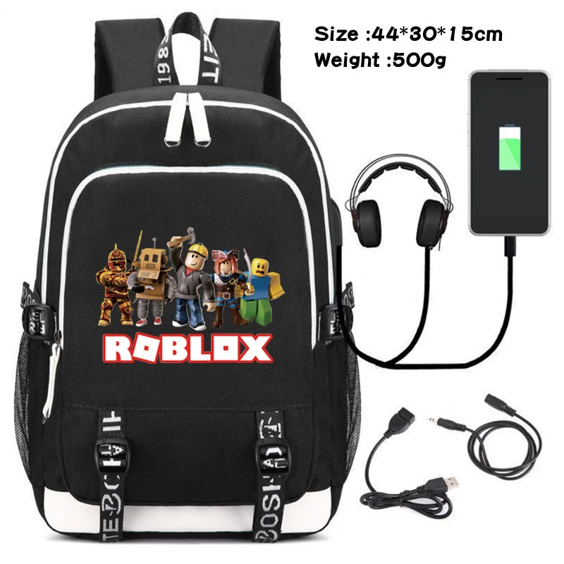 

Roblox Virtual World Backpack Student Candy Color School Bag Outdoor Travel Bag Men and Women Couple Bag Girls Kids Boys