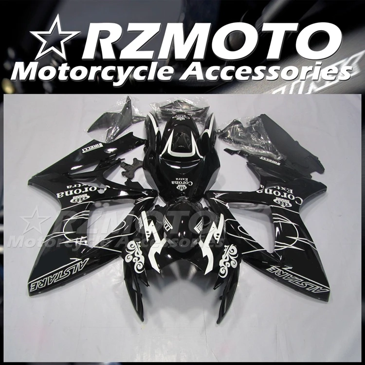 

Injection Mold New ABS Fairings Kit Fit For Suzuki GSX-R600 750 K6 2006 2007 06 07 Bodywork Set Black White