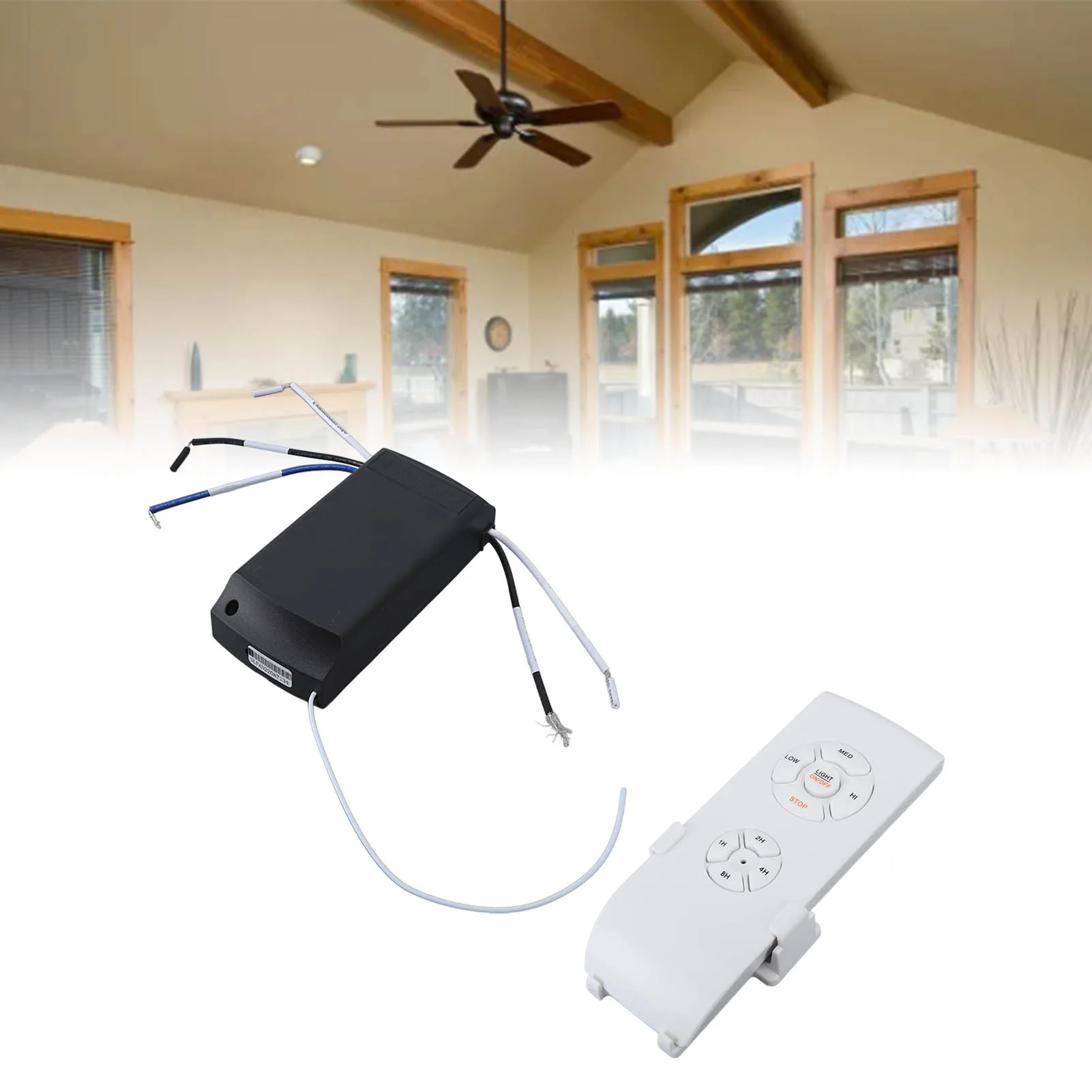 Universal Ceiling Fan Light Remote Control Kit for Home - Long-Range Control, 85-240V