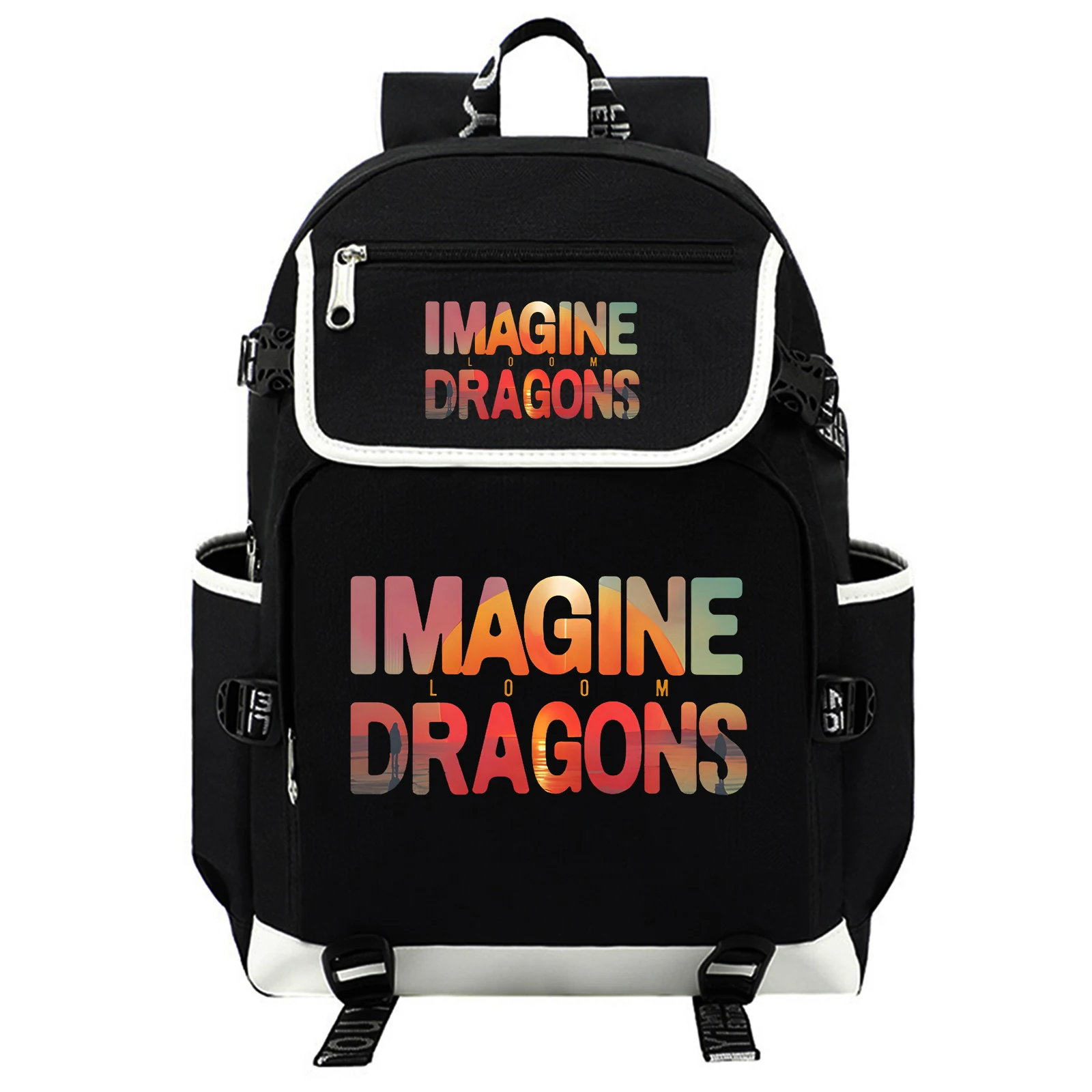 Imagine Dragons Loom Tour 2025 소녀 소년 학생 십대 배낭 캐주얼 학교 가방 여행 Mochila