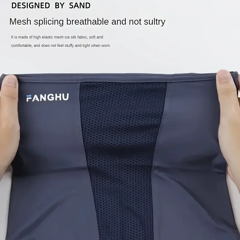 1Pc UPF50+ UV Protection Ice Silk Mask for Women Summer Cycling Hiking Breathable Traceless Thin Sunscreen Face Cover Balaclava