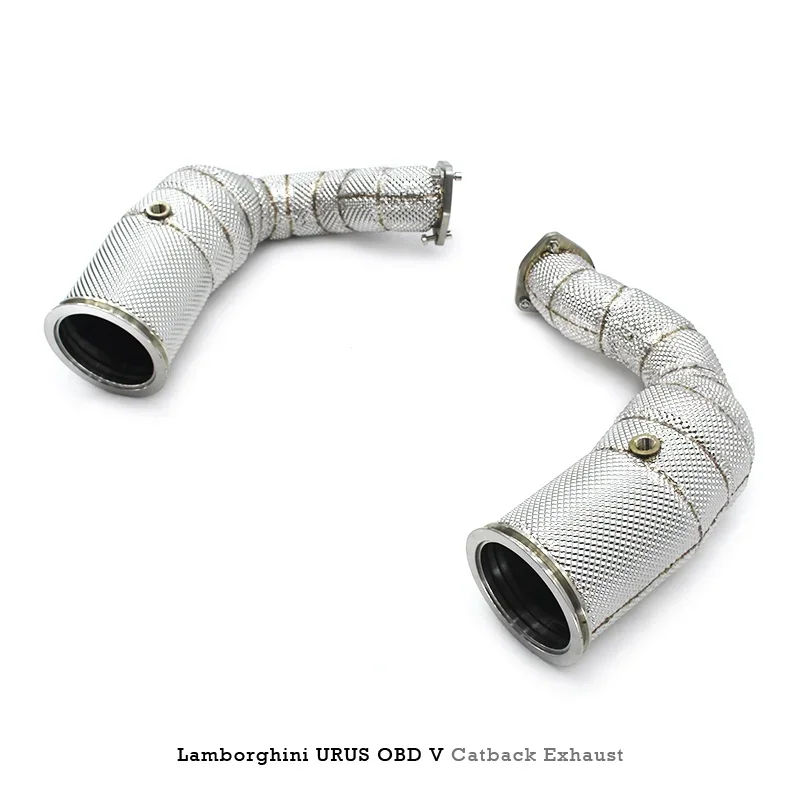 Head Section High flow Pipes branch downpipe Exhaust Pipe with catalyst For Lamborghini URUS 4.0