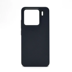 Ultra Thin Matte Translucent Geometric Phone Case - Slim Stripe Hard PC Cover Shell for Xiaomi Mi 17 Pro (JHPC Black)