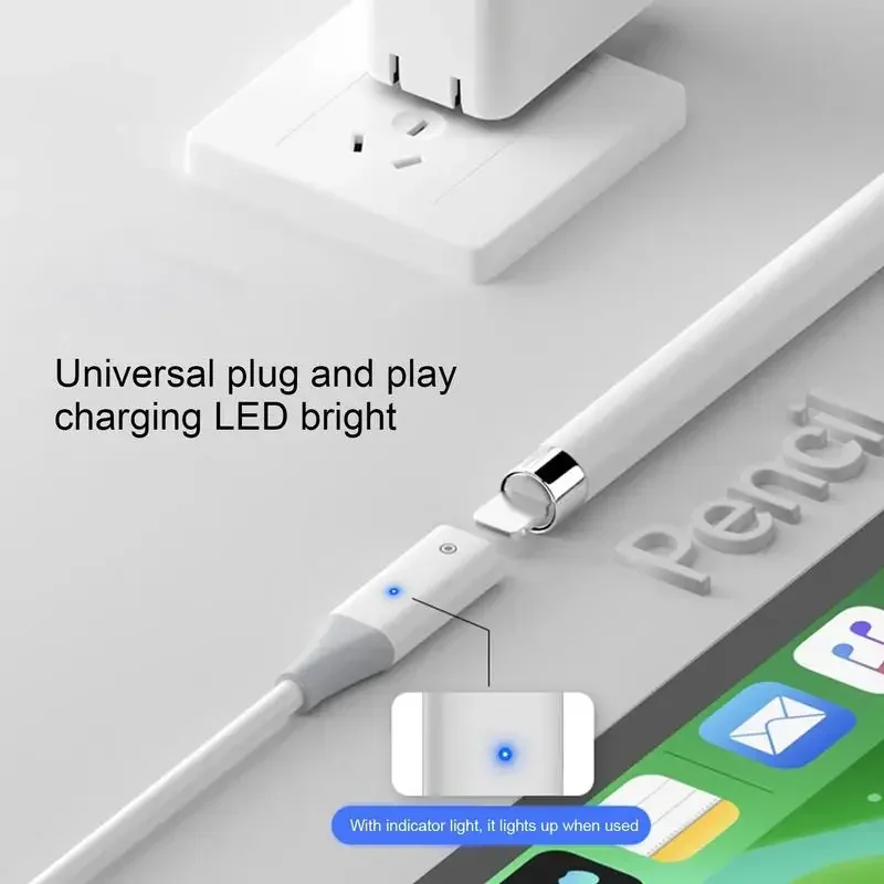 

USB A/Type-C Charging Cable for Pencil 1st Generation USB Male To 8Pin Female Charger Adapter Tablet Stylus Power Supply Cord