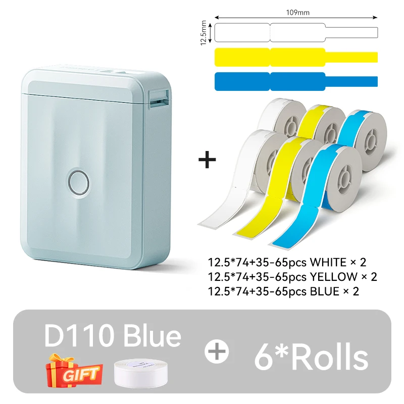 Compact Bluetooth Thermal Label Printer - Mini Portable Self-Adhesive Sticker Maker