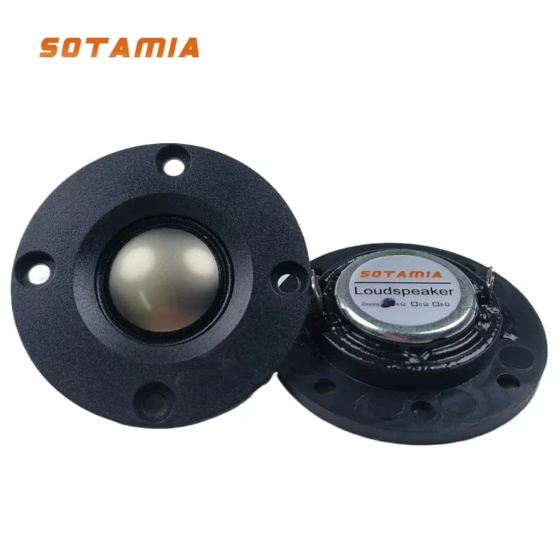 SOTAMIA 2Pcs 2 Inch Tweeter Audio Speaker 4 Ohm 12W 52mm Titanium Film Treble DIY Bluetooth Speaker Driver Music Loudspeaker