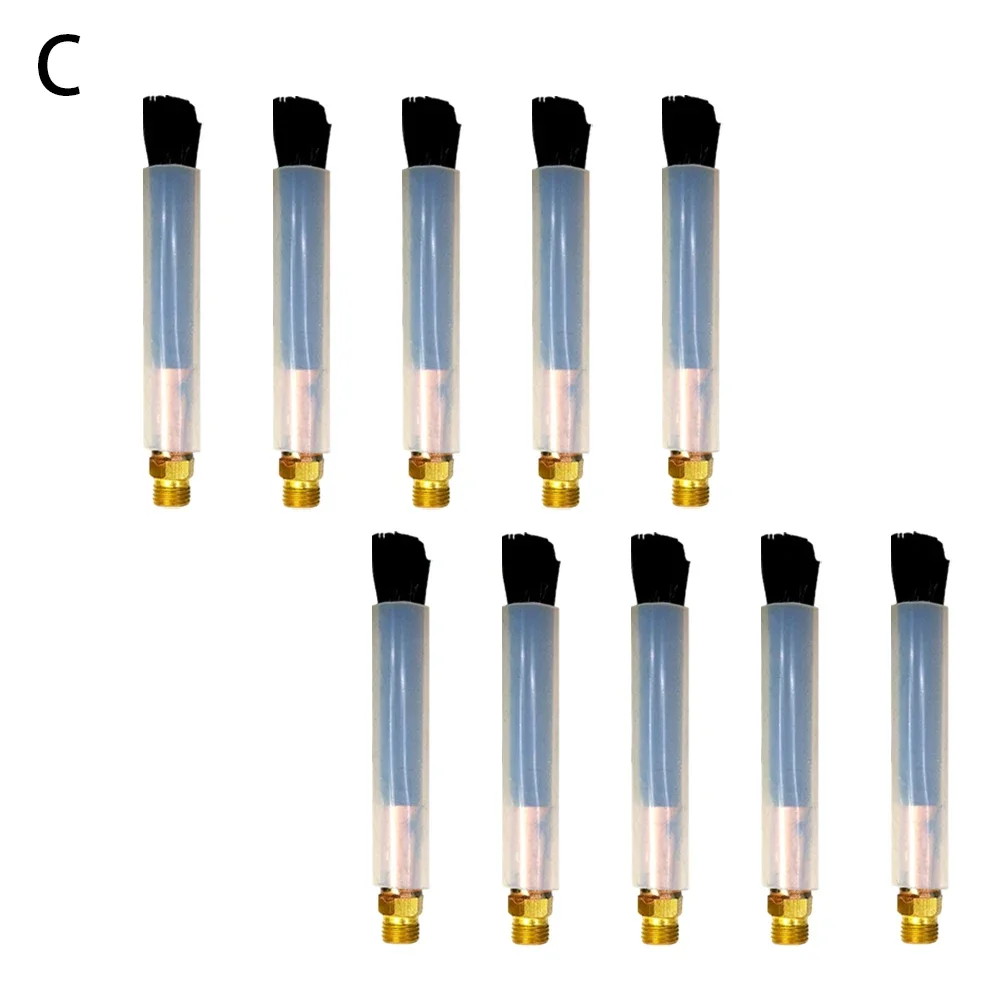 10pcs M6/M8/M10 Weld Brushes Cover Cleaning Weld Weldseam Cleaning Brush Carbon Fiber Brush For Welding Accessories cleaning brush cleaning tool
