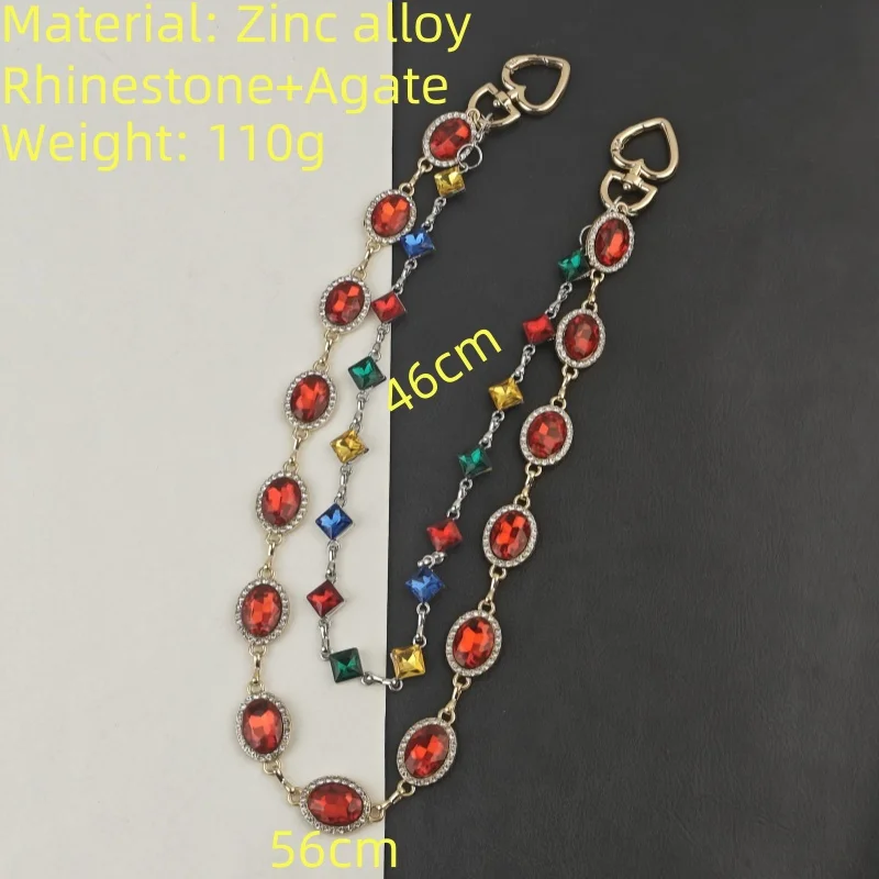 Retro-Hosekette in Achatfarben, neue Modelle für Damen und Herren, luxuriöse Accessoires, Hüftschmuck im Hip-Hop-Stil. – Detail 1