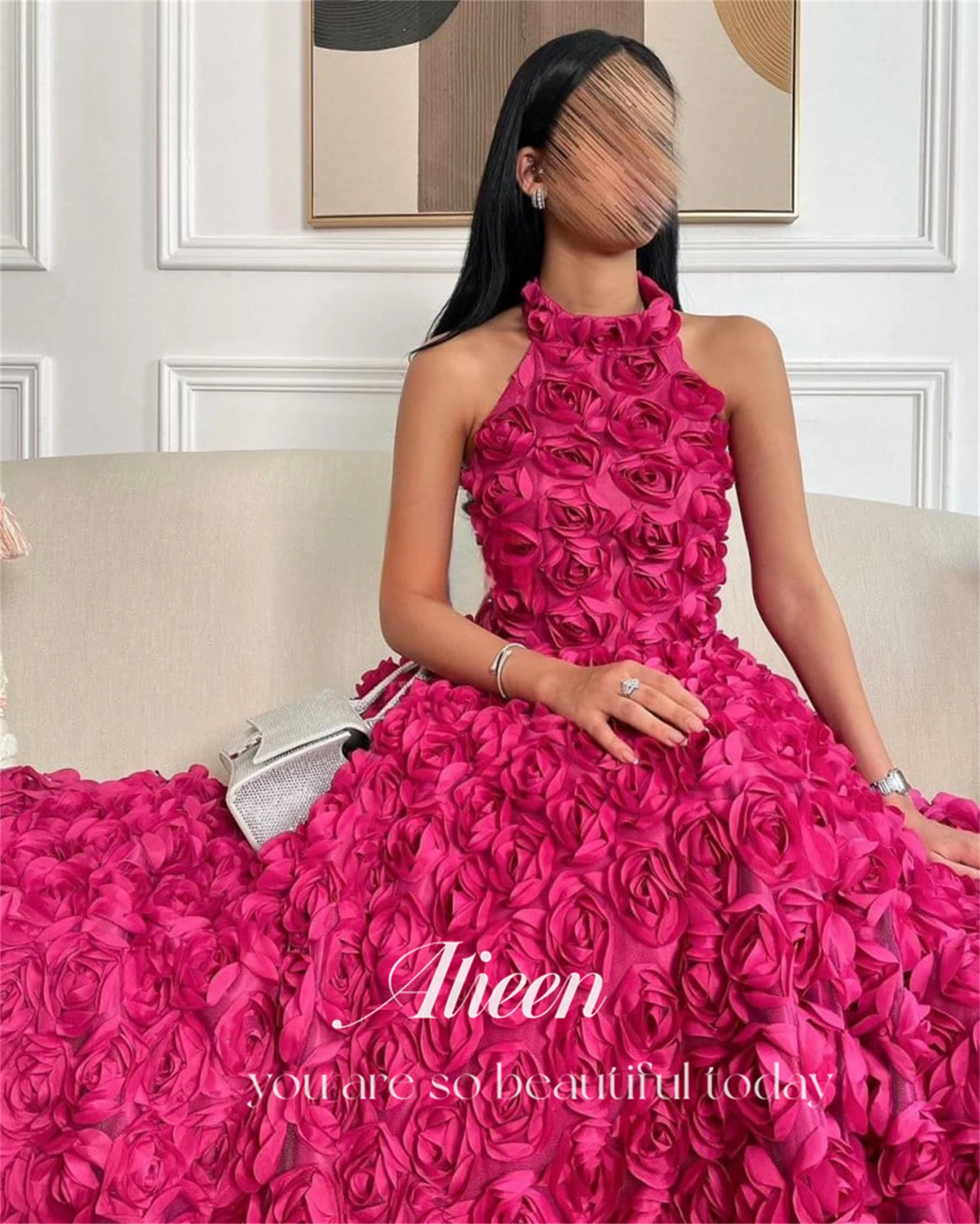 

Aileen Eid Al-fitr Luxurious Line A Evening Dress 3D Flowers Quinceanera Dresses Gala Womens Elegant Party Women 2024 Luxury New