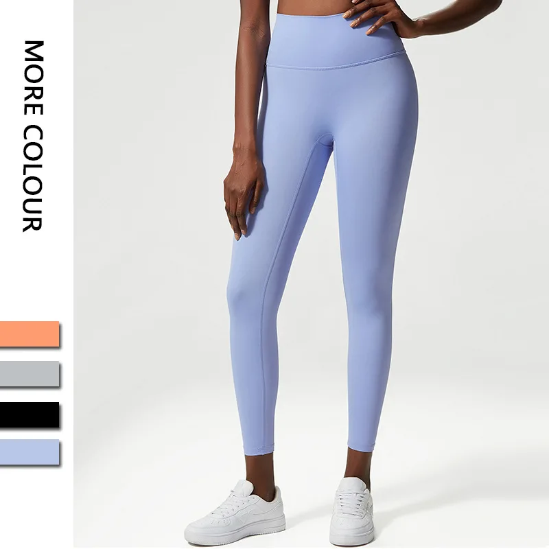 Withered Fashion High Waist Yoga Pants Naked Quick-drying Fitness Pants European and American Sports Leggings Cropped Pants 6pcs football pinnies sports training numbered bibs quick drying team training practice vest for children youth adult sports basketball soccer football volleyball size m sky blue