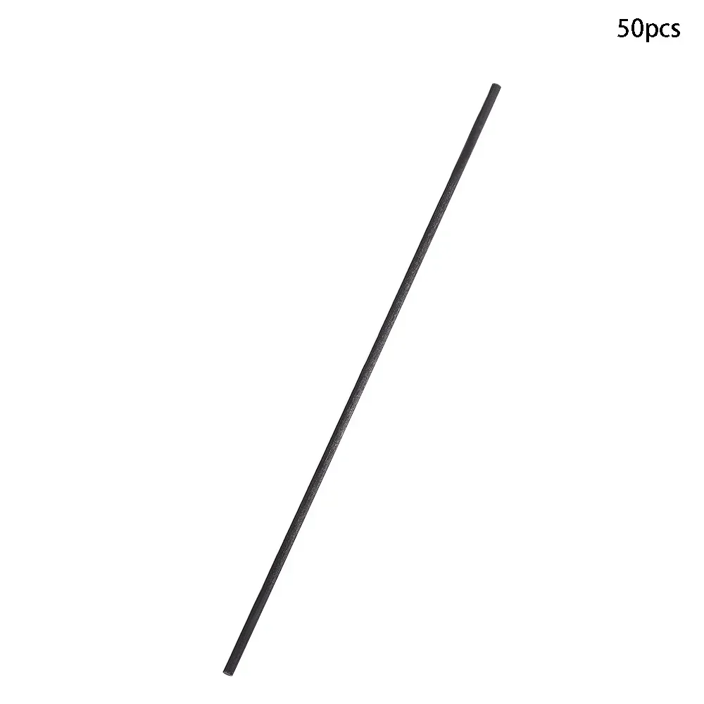 Bâtonnets Diffuseur d'Huile Essentielle en Rotin Noir, Fibre de Remplacement, 20cm 3mm