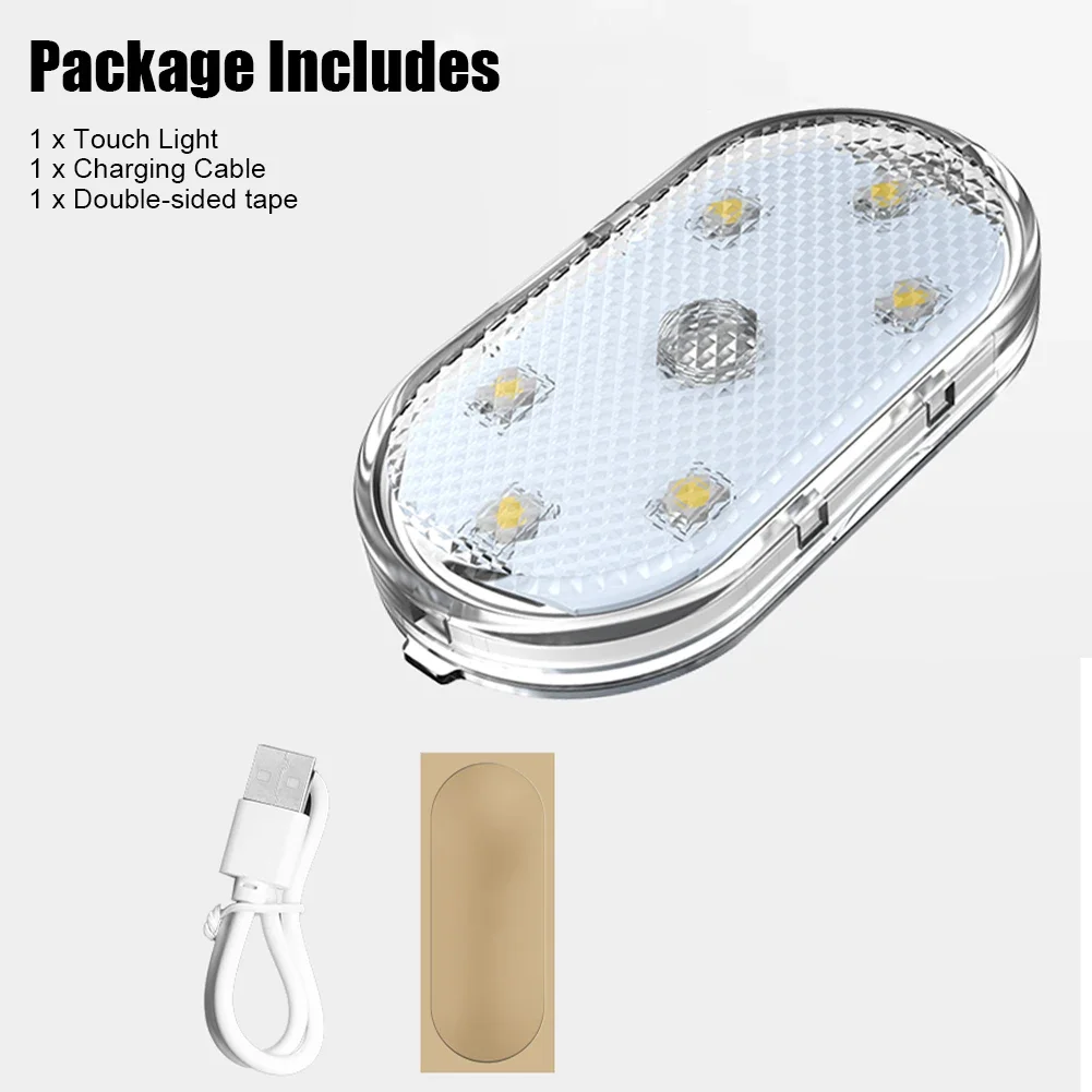 Car lighting multi-function reading lamp led atmosphere lamp car touch sensing usb charging car roof emergency lamp