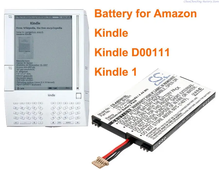 Cameron Sino 1200mah Battery 170100100, A00100, Ba1001 For Amazon