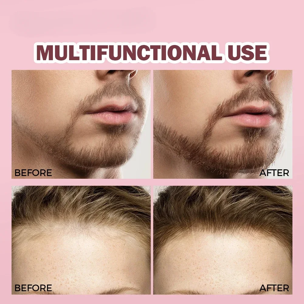 Wild Eyebrow Pencil Square Angled Brush Velvet 3D Brow Dye Cream Hairline Anti-smudge Waterproof Multifunction Eyebrow Tint Pen 4