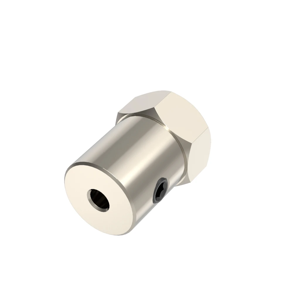 Shaft Coupler Flexible Coupling Shaft Connector Rigid Shaft Coupler GKTOOLS D12L18 Hex Coupler Brass Tire Connector 2/3/3.17/4/5/6/7/ 8mm Coupling for Decelerate Motor Shaft Robot Smart Car Wheel