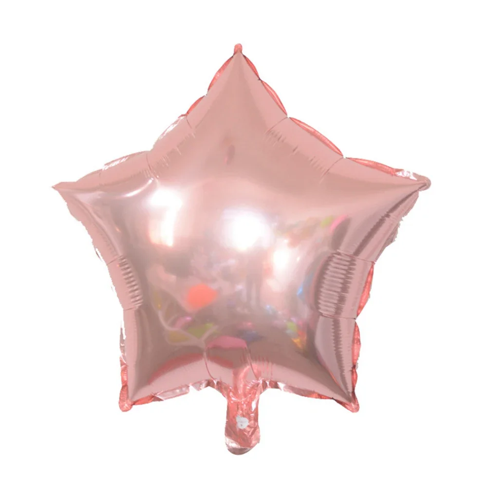 Globos inflables de helio con forma de corazón de oro rosa de 18 pulgadas, globos de decoración para fiestas de cumpleaños, bodas, suministros para baby shower