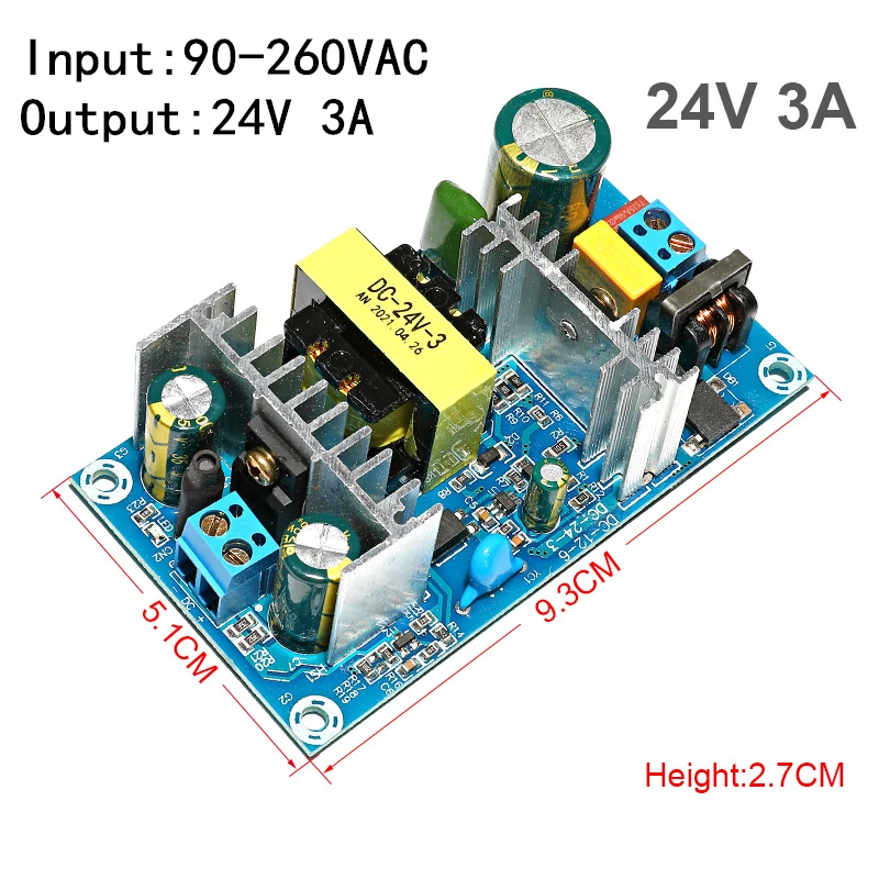 72w interruptor de alimentacao para adaptador dc 24v 3 03