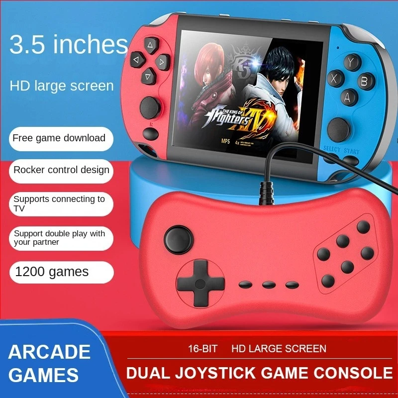 

X7S Retro Game Console 3.5 Inch Screen 1200 Games Ultra Long Endurance HD TV Output Expandable 64G Memory Card Portable Player