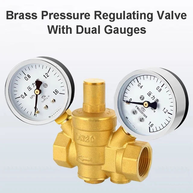 วาล์วควบคุมแรงดัน DN15 DN20 DN25 พร้อมเกจวัด 2 ตัว วาล์วระบายแรงดัน DN40 DN50 พร้อมการตั้งค่าที่ปรับได้ 1