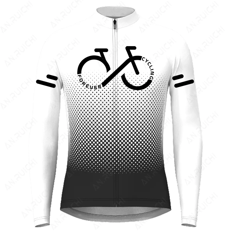 Gradient Color Series Cycling Jersey 2023 Summer Men's Long