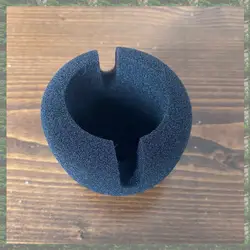 Portable Windproof Microphone Dust Cover and Filter Sponge (Black)