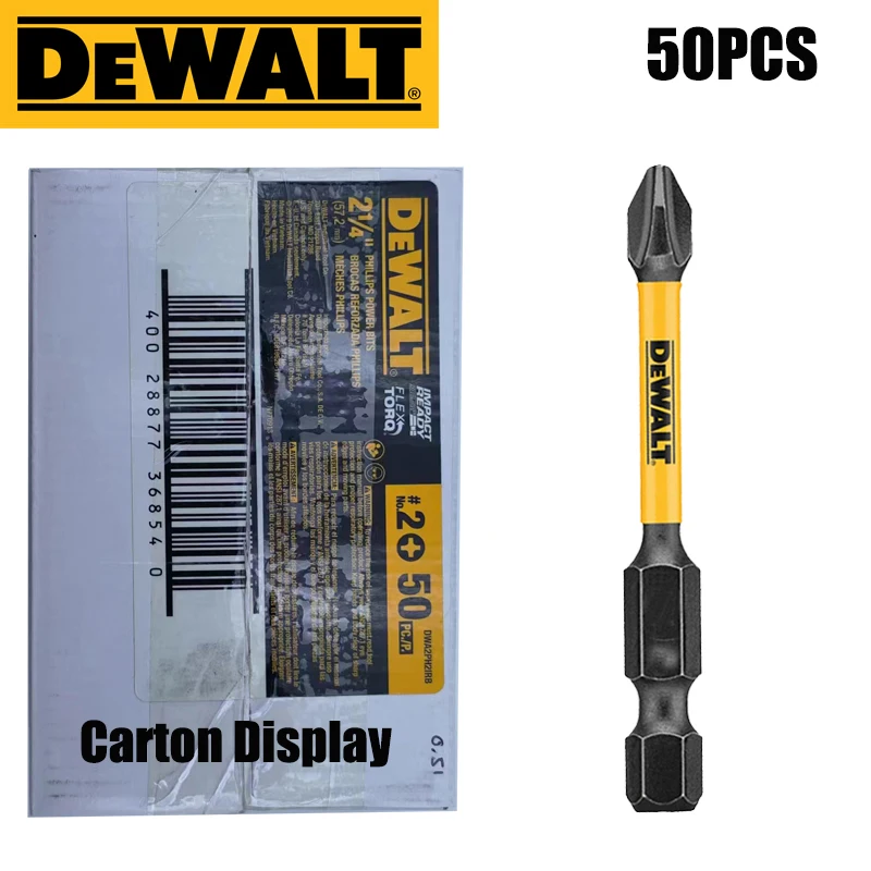 

DEWALT Philips оригинальный PH2 57 89 SL8 Bit высокоскоростной стальной высокопрочный ударопрочный Тип электропривод аксессуары 50 шт.