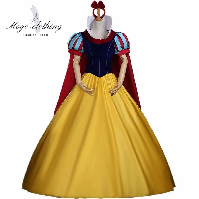 Hot Sell Snow White Costume Women Adult Cartoon Princess Cosplay Dress Halloween Party Clothing Performance Costume