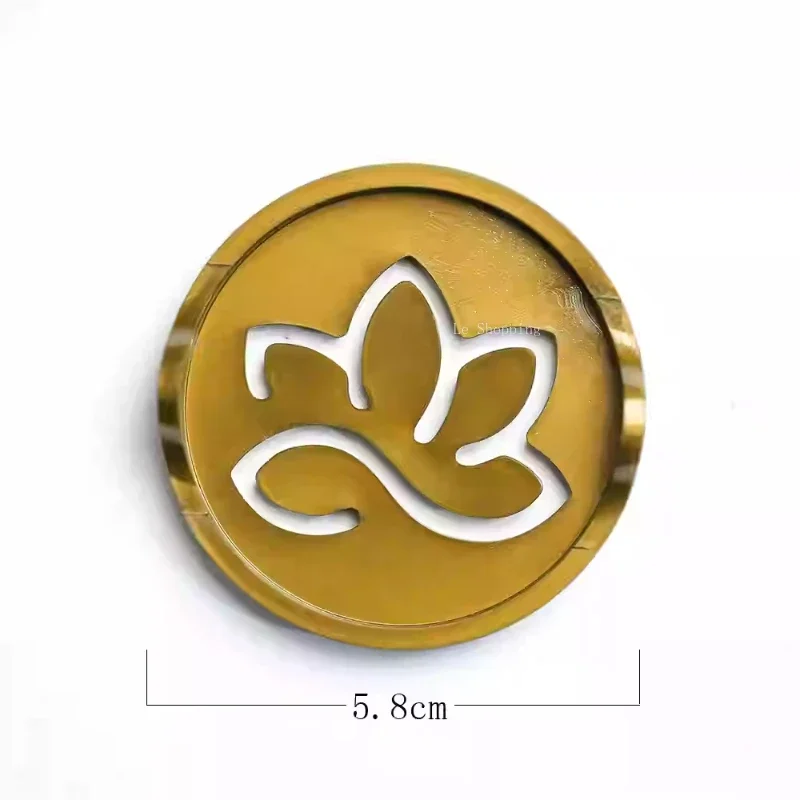 5.8cm Synthetic Resin Incense Seal Tools Lotus Dragon Longevity Pattern Mould/ Agarwood Sandalwood Powder Ash Pressing Tool