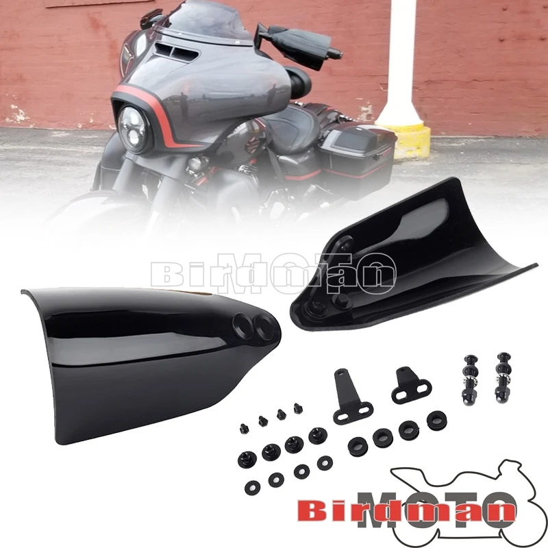 

Накладки для мотоцикла с монтажным комплектом, черный поликарбонат для Harley Touring 2021 2022 2023 Electra Street Glide FLHT FLHX CVO