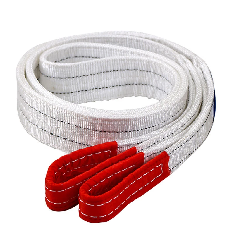 Lifting Belt 1Tx3M 2Tx1M Industrial Wear Resistant Flat Trailer Sling Crane Hoisting Cargo Polyester