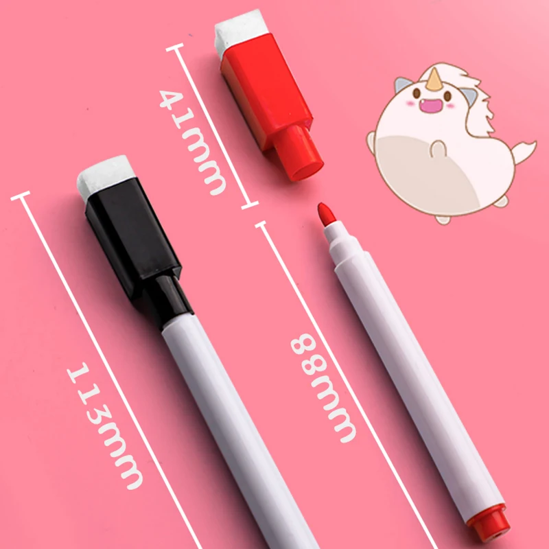 8 Colors Colorful Magnetic Dry Erase Markers dry erase markers Erasable Whiteboard Pen Pencil Marker for School Office Home Stationary Supplies