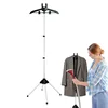 160cm Adjustable Clothes Steamer Rack Telescopic Garment Steamer Racks Foldable Standing Garment Hangers for Steaming Clothes 1