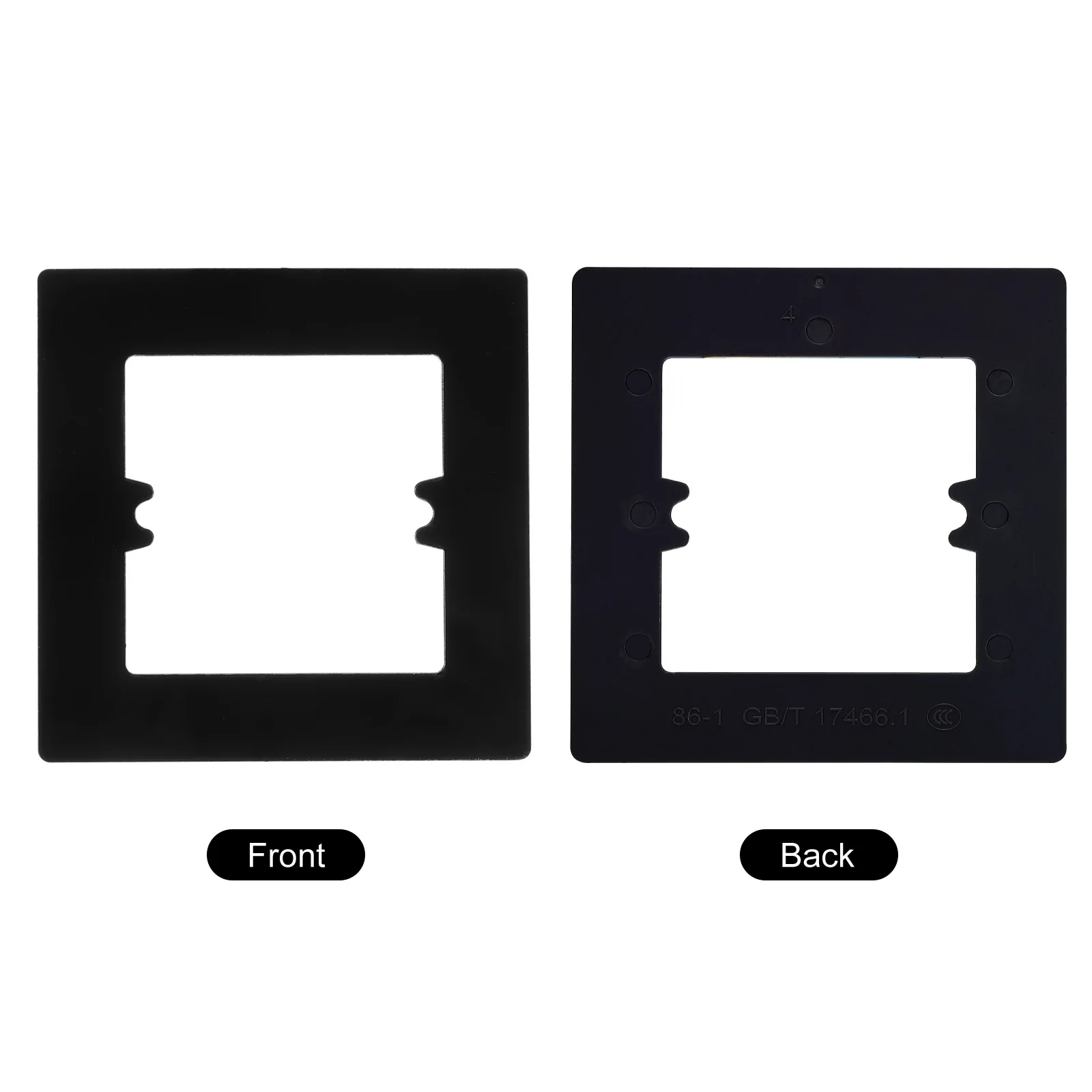 1-5Pc Switch Surround Plate Wall Panel Decoration Single/Dual/Three Gang Switch Socket Acrylic Plate White Black Frame DIY Parts access panel light switch cover switch glass panel multimedia cable wall plate
