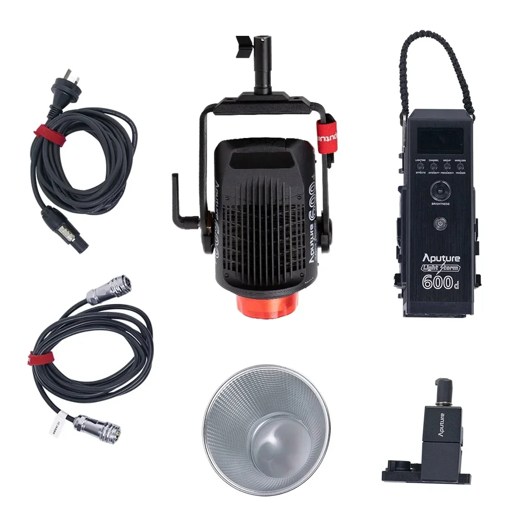 Aputure LCD 전문 휴대용 비디오 사진 램프 V 마운트, COB LED 라이트, 폭풍 일광 적응형 밝기, LS600D, 600W