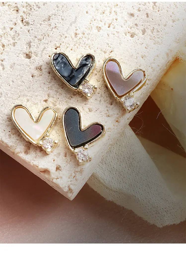 10 Stück Muschel Sailor Moon Stern Herz Zirkon Kristalle Strass Nail Art Schmuck Dekorationen Nägel Zubehör Charms Zubehör – Detail 2