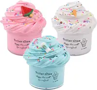 Slime Set with 4-Pack Butter Slimes Soft Slime Toys Safe Color Toys Super Soft and Non-Stick DIY Surprise Slimes 1