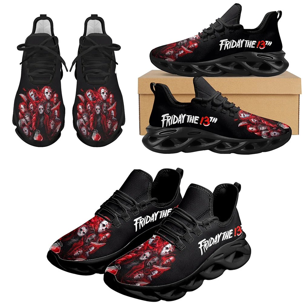 

INSTANTARTS Horror Movie Character Sneakers Jason / Michael Myers / Freddy Krueger / Chuck Air Cushion Shoes Halloween Tennis