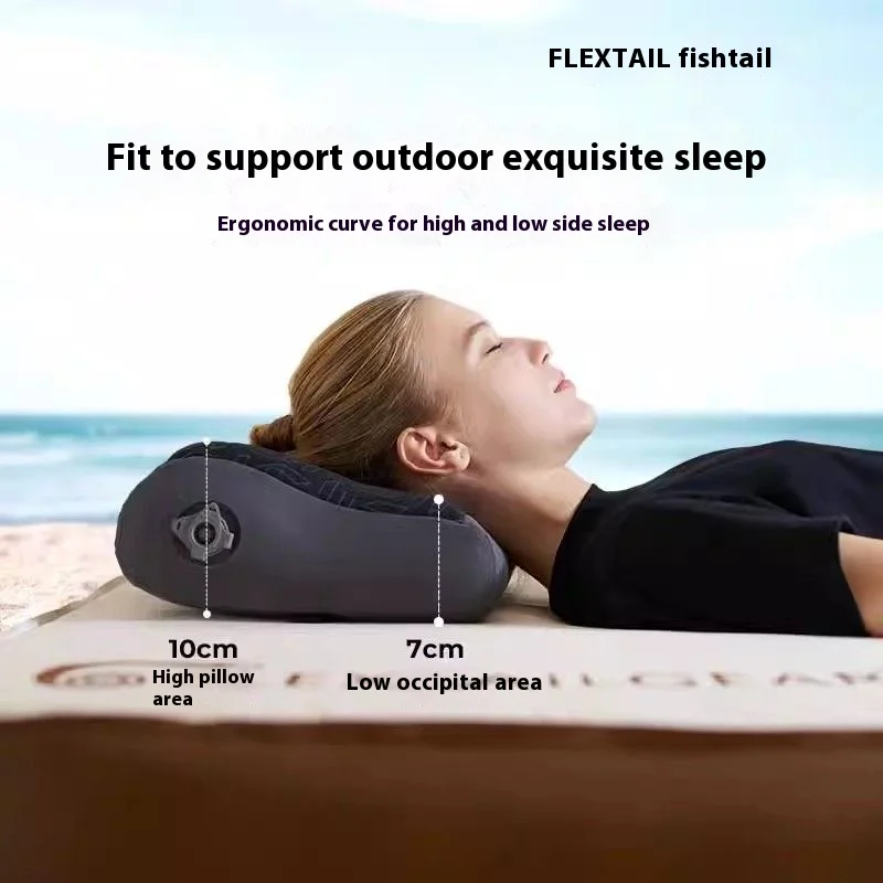 FLEXTAIL ZERO PILLOW SE Outdoor Portable Inflatable Pillow Neck Contour Inflatable Pillow Lightweight 150g for Travel Camping portable inflatable pillow