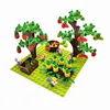 MOC Farm Animals Trees Plants Building Blocks for Kids Compatible Classic Bricks Juguetes Bloques Base Plate Toys for Children 5