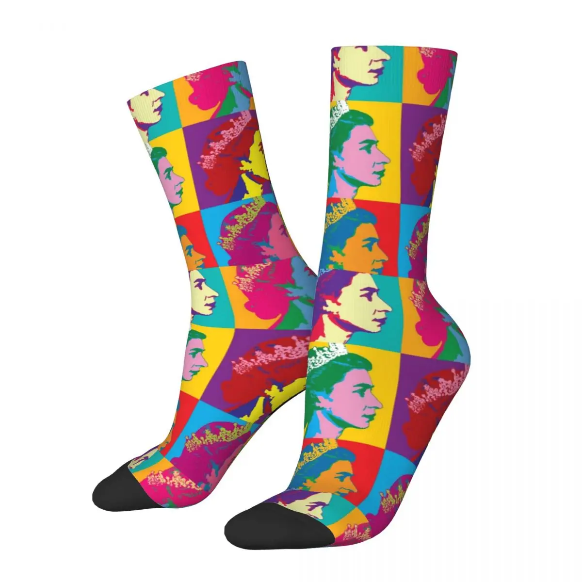 

Elizabeth Ii X Long Live The Queen Socks Men's Women's Fashion Socks Harajuku Spring Summer Autumn Winter Middle Tube Socks Gift